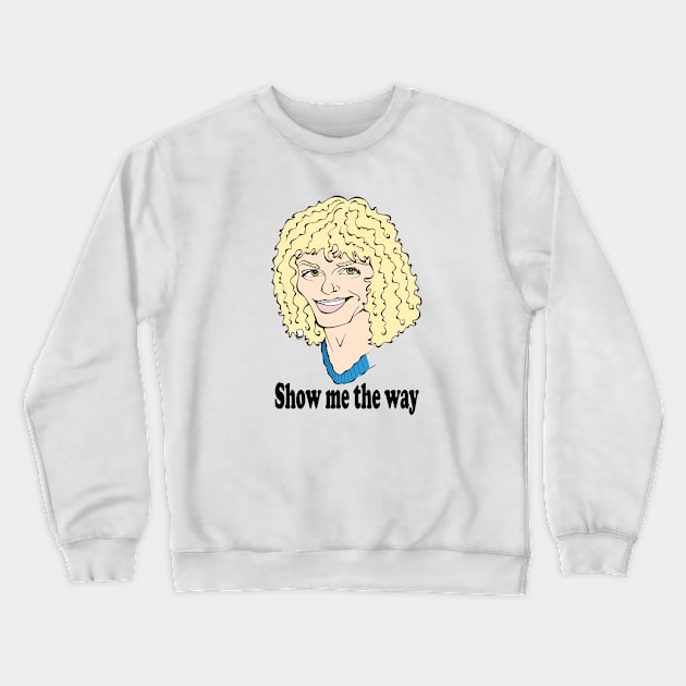 LEGENDARY ROCK SINGER AND GUITARIST Crewneck Sweatshirt by cartoonistguy